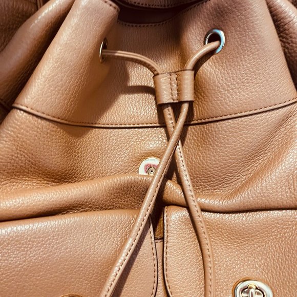 Kate Spade Camel Genuine Leather Back Pack Beautiful main image 6